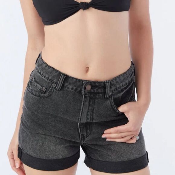 O’Neill Katrina Black Denim Shorts New! - Picture 2 of 8
